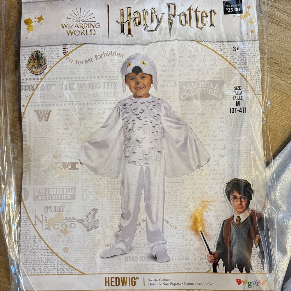 Harry Potter Hedwig.  White Owl Toddler Costume
Gently used. Great condition